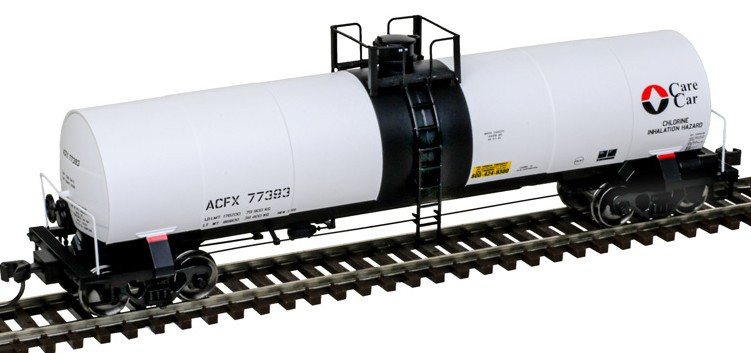 Atlas Master HO 20007562 ACF 17,360-Gallon Tank Car Olin Corp. 'Care Car' ACFX #77389