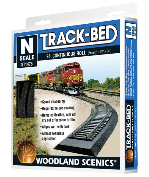 Woodland Scenics N ST1475 Track-Bed Roll N Scale