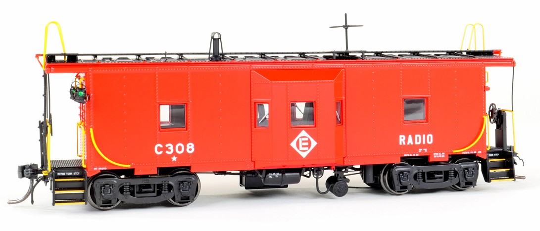 Tangent Scale Models HO 60711-01 Erie ICC Bay Window Caboose Erie Lackawanna 'Simplified Repaint 1966' EL #C303