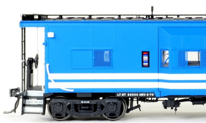 Tangent Scale Models HO 60713-02 Erie ICC Bay Window Caboose Conrail N7D 'Blue Repaint 6-1976' CR #21109