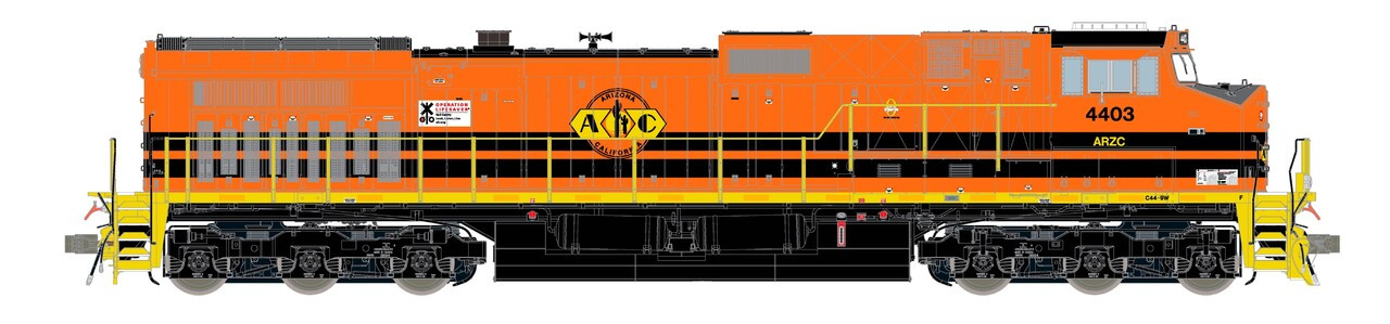 ScaleTrains Rivet Counter HypoTypical HO SXT41533 DCC/ESU LokSound V5 GE DASH 9-44CW Arizona & California ARZC #4403