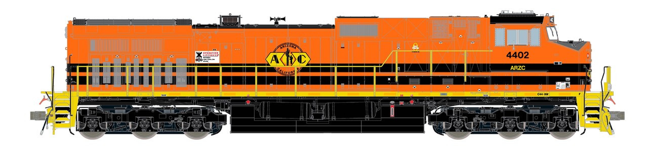 ScaleTrains Rivet Counter HypoTypical HO SXT41533 DCC/ESU LokSound V5 GE DASH 9-44CW Arizona & California ARZC #4403