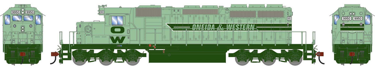 Athearn HO ATH-1814 DCC/Econami Sound Equipped EMD SD40-2 Locomotive OWTX #9950