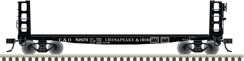 Atlas Master HO 20007576 Pulpwood Flatcar Chesapeake & Ohio C&O #81879