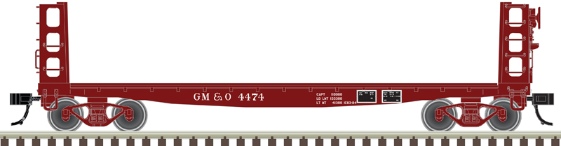 Atlas Master HO 20007580 Pulpwood Flatcar Gulf, Mobile & Ohio GM&O #3966
