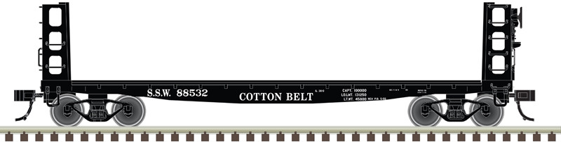 Atlas Master HO 20007591 Pulpwood Flatcar Cotton Belt SSW #88543