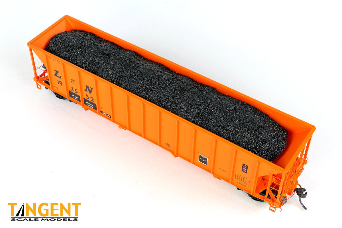Tangent Scale Models HO 32015-08 Bethlehem Steel 3350CuFt Quad Coal Hopper CSXT Era 'Ex-L&N Orange' 1991+ L&N #193639