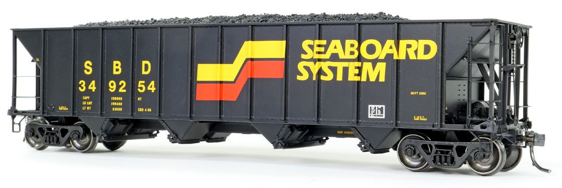 Tangent Scale Models HO 32018-05 Bethlehem Steel 3350CuFt Quad Coal Hopper Seaboard System 'Seaboard Repaint 1986+' SBD #349246