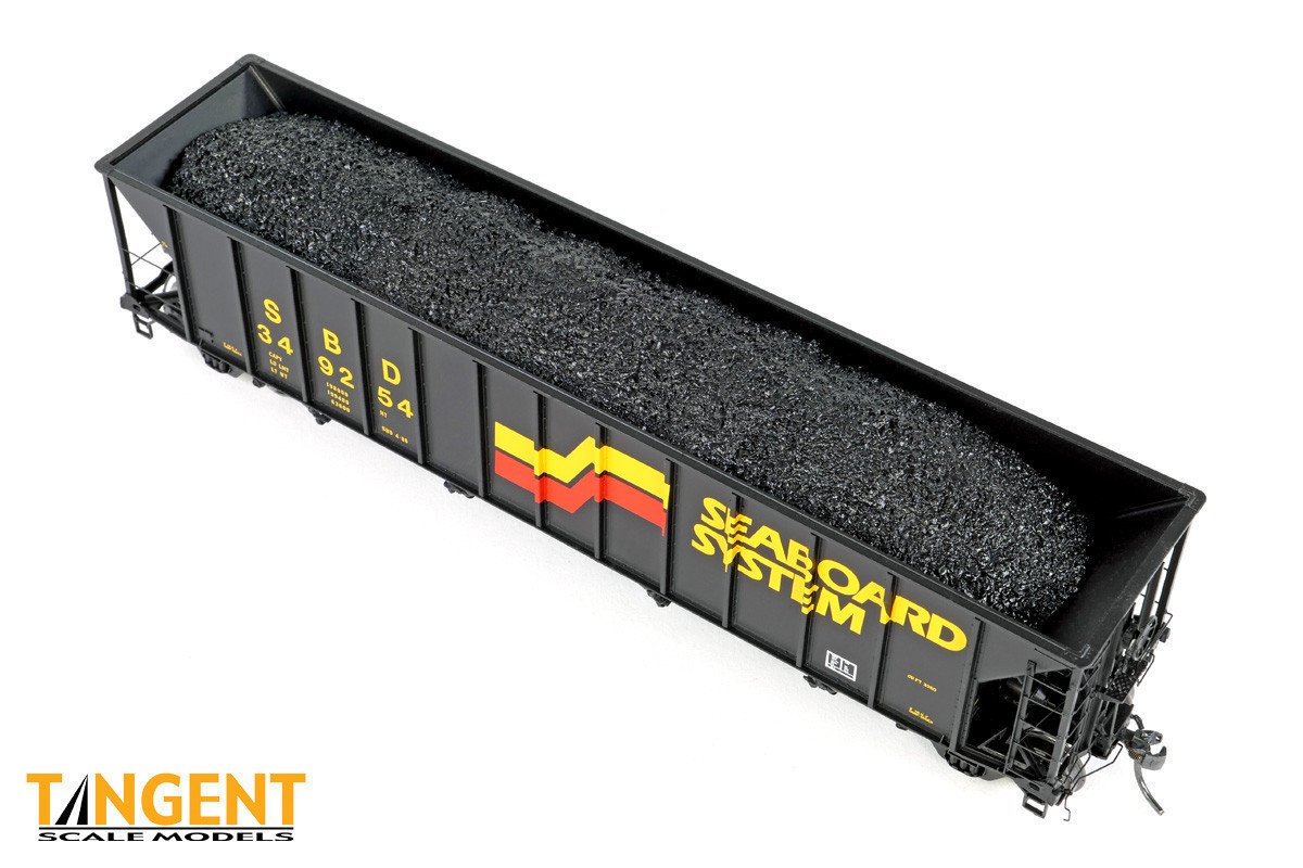 Tangent Scale Models HO 32018-11 Bethlehem Steel 3350CuFt Quad Coal Hopper Seaboard System 'Seaboard Repaint 1986+' SBD #349479