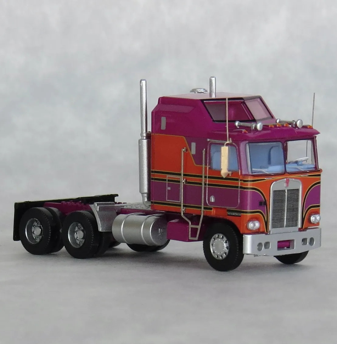 Trainworx N 41063 Kenworth K100 Tractor w/Aerodyne Sleeper Cab  Salem Burgundy and Orange