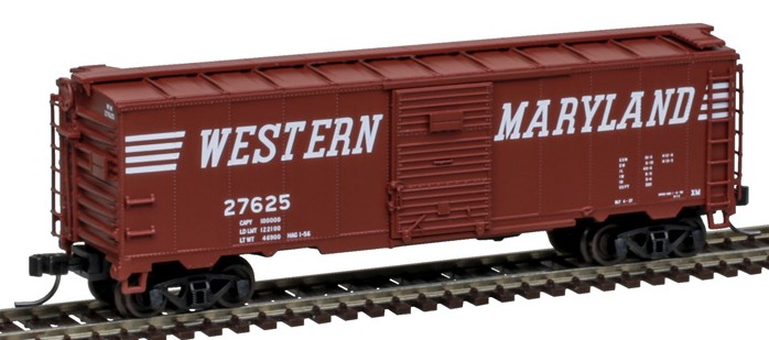 Atlas Master N 50007099 1932 ARA 40' Steel Boxcar Western Maryland WM #27382