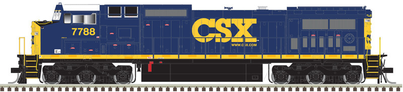 Atlas Master Gold Series HO 10004500 DCC/ESU LokSound V5 Equipped GE DASH 8-40CW Locomotive CSX #7788 'YN3 Website Logo'