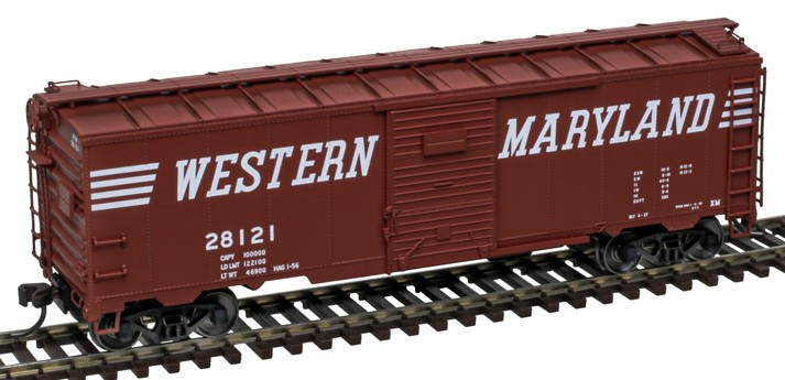 Atlas Master HO 20007776 1932 ARA 40' Steel Boxcar Western Maryland WM #27625