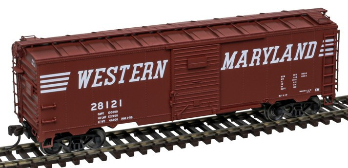 Atlas Master HO 20007777 1932 ARA 40' Steel Boxcar Western Maryland WM #28121