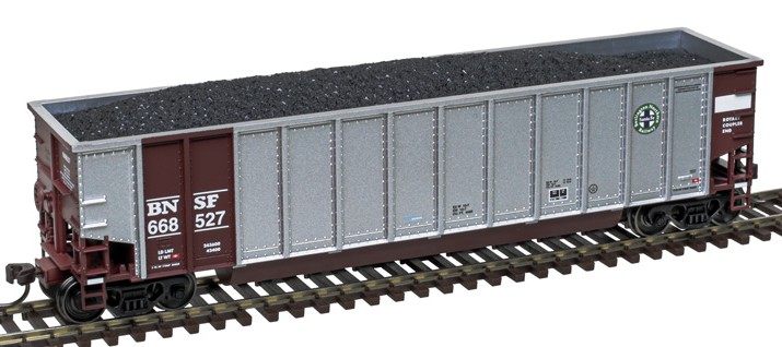 Atlas Trainman HO 20007704 Aluminum Coal Gondola w/Load BNSF Railway BNSF #668477