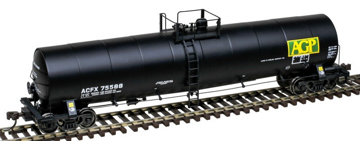 Atlas Master HO 20007630 ACF 23,500-Gallon Tank Car AG Processing 'Black' ACFX #95777