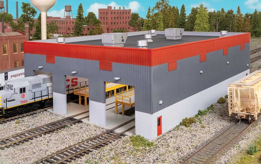 Walthers Cornerstone HO 933-3908 Modern Diesel Shop - Kit