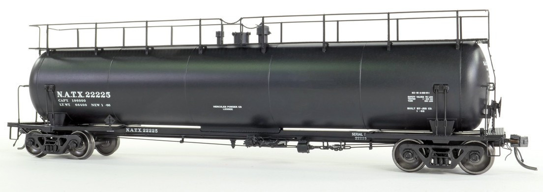 Tangent Scale Models HO 31011-04 NACC 1963-Design 20,500 Gallon Non-Insulated Tank Car NATX 'Black Lease Delivery 1966' NATX #22234