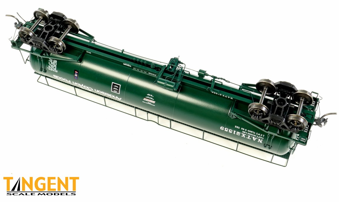 Tangent Scale Models HO 31012-01 NACC 1963-Design 20,500 Gallon Non-Insulated Tank Car 'Anderson Clayton Foods 1973+' NATX #21546