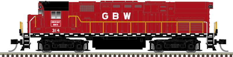 Atlas Master Silver Series N 40006107 DCC Ready Alco C424 Phase 1 Locomotive Green Bay & Western GBW #314