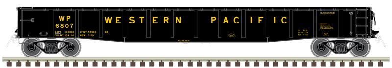 Atlas Master N 50006420 ACF 70-Ton 52' Gondola Western Pacific WP #6807