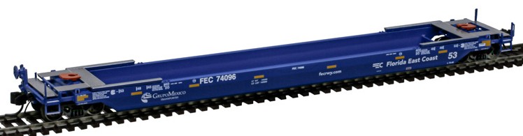 Atlas Master N 50007033 53' Rebuilt Well Car Florida East Coast FEC #74034