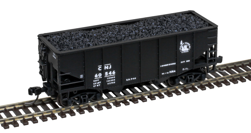 Atlas Master N 50007210 55 Ton Fishbelly Coal Hopper Central Railroad of New Jersey CNJ #60546