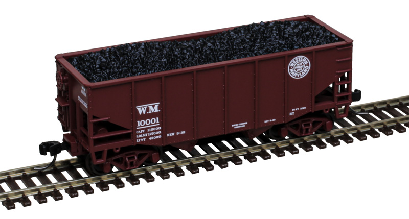 Atlas Master N 50007224 55 Ton Fishbelly Coal Hopper Western Maryland WM #10001