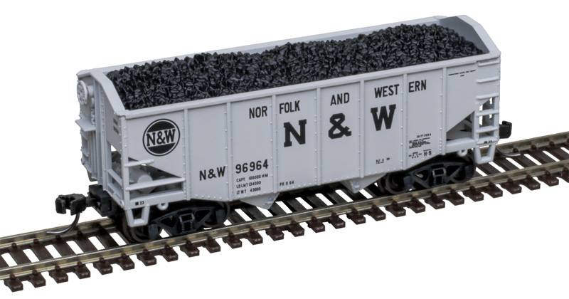Atlas Master N 50007297 55 Ton Fishbelly Coal Hopper Norfolk & Western NW #96964