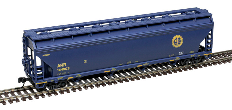 Atlas Trainman N 50007104 ACF 5250 4-Bay Centerflow Covered Hopper Alaska Railroad ARR #144027