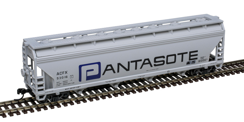 Atlas Trainman N 50007114 ACF 5250 4-Bay Centerflow Covered Hopper Pantasote ACFX #57265