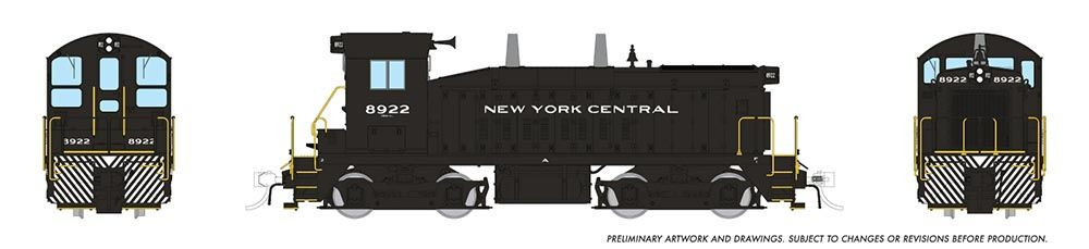 Rapido Trains Inc HO 27092 DCC Ready EMD SW9 Locomotive New York Central 'As Delivered' NYC #8928