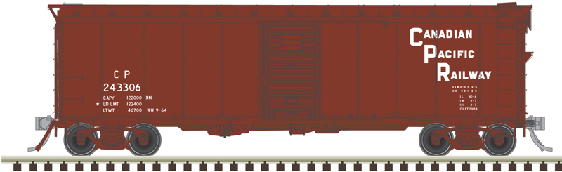 Atlas Master HO 20007898 40' Minibox Boxcar Canadian Pacific 'Stepped Lettering' CP #242857