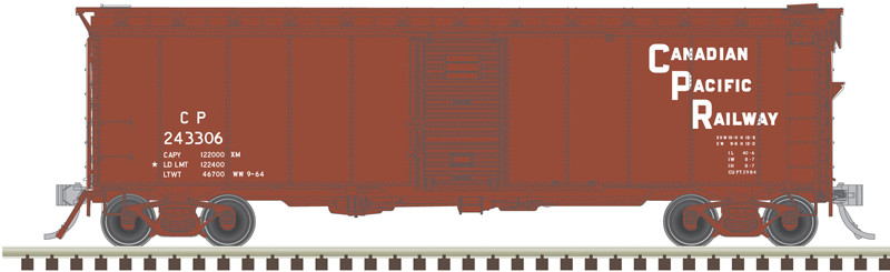 Atlas Master HO 20007899 40' Minibox Boxcar Canadian Pacific 'Stepped Lettering' CP #244397