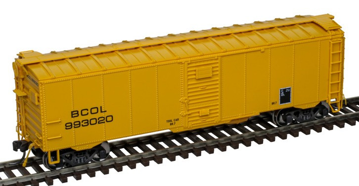 Atlas Master HO 20007908 40' Minibox Boxcar British Columbia MOW BCOL #993020