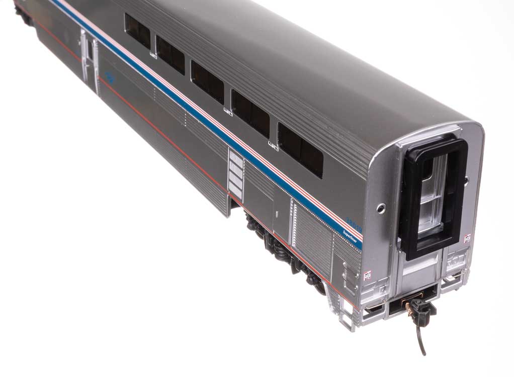 WalthersProto HO 920-12037 85' Pullman-Standard Superliner I Diner Lighted Amtrak Phase VI AMTK #38019