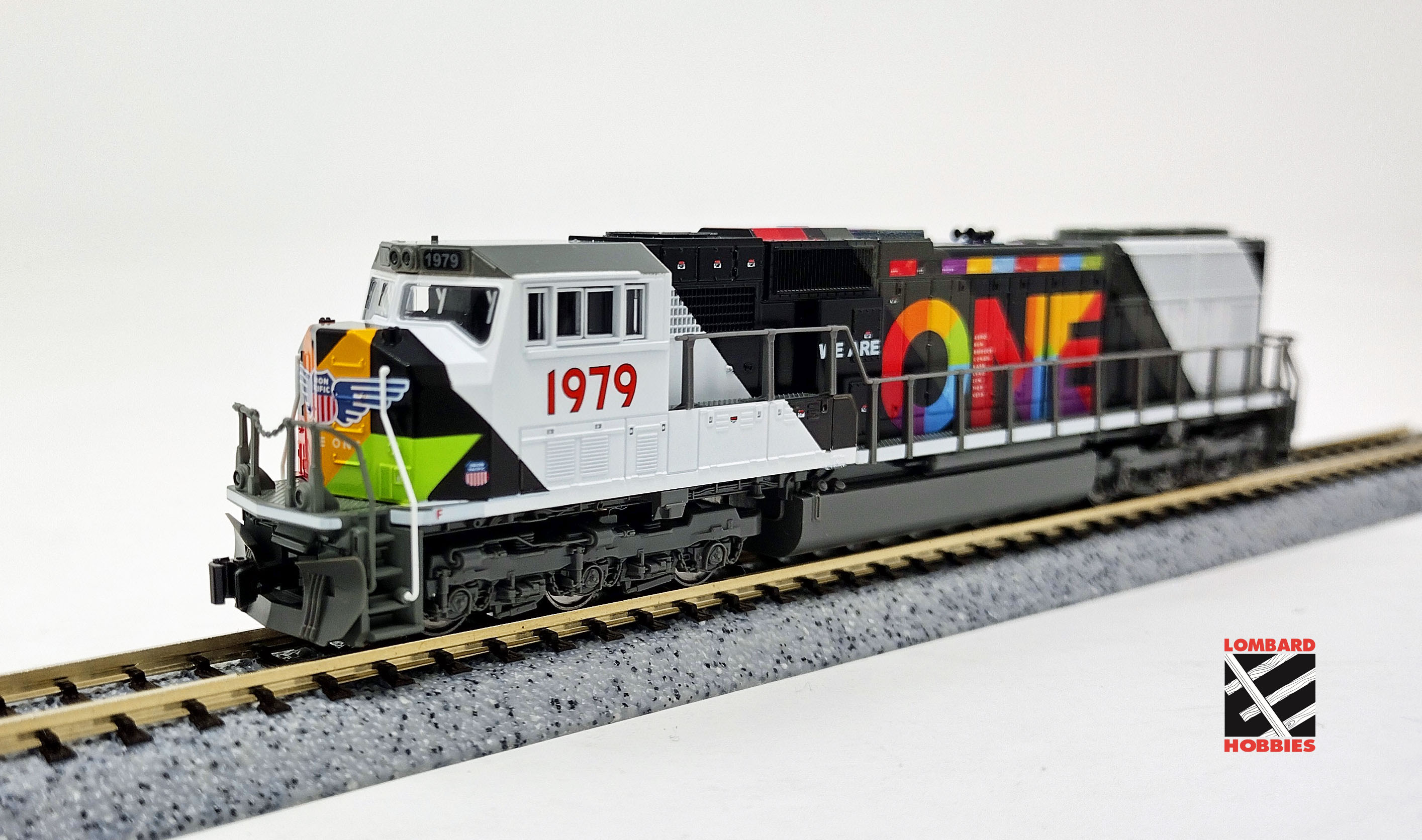 Kato N 176-1979 DCC Ready EMD EMD SD70M Locomotive w/Standard Flat Radiators Union Pacific 'We Are One' UP #1979