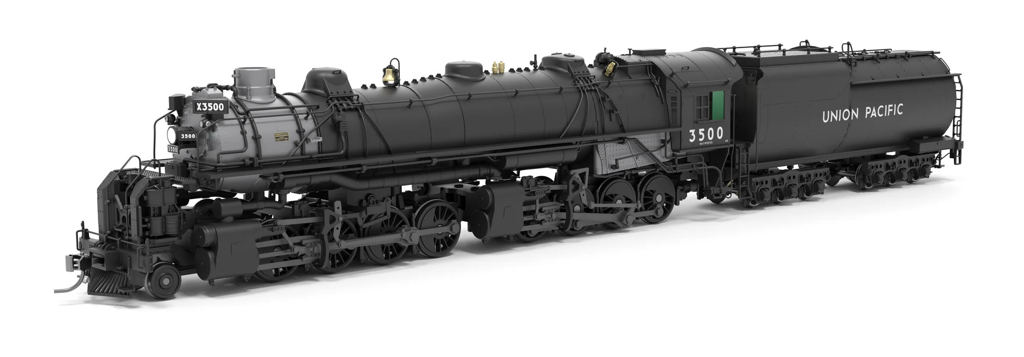 Broadway Limited Imports HO 9433 Stealth Series DCC-Ready Union Pacific 2-8-8-0 ‘Bullmoose’ SA-C-2 UP #3500 Post-1944 Appearance w/ 5SA FWH