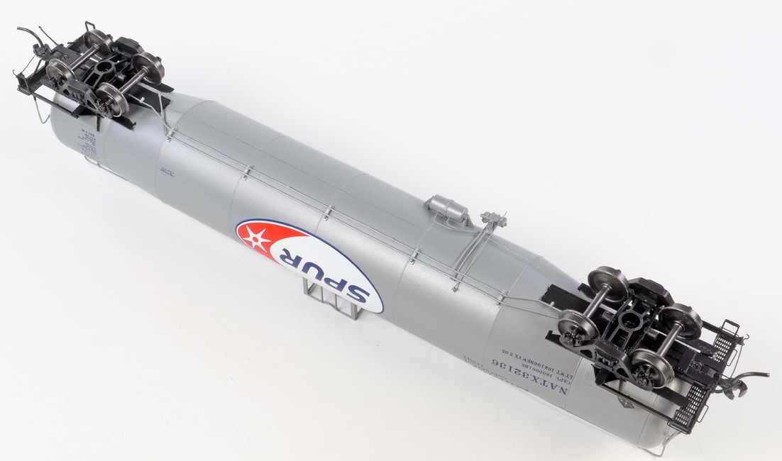 Tangent Scale Models HO 31162-04 NACC 1963 Design 33,000 Gallon Dual Diameter LPG/AA Tank Car NATX 'Murphy SPUR Delivery 1965' NATX #32145
