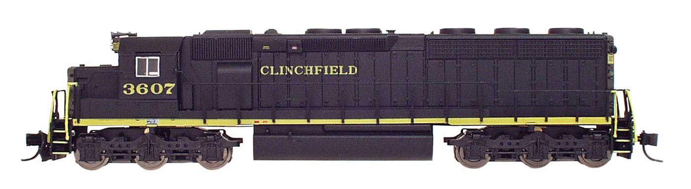 Intermountain N 69557S-07 DCC/ESU LokSound V5 Equipped EMD SD45-2 Locomotive Clinchfield no anti-climber CRR #3612
