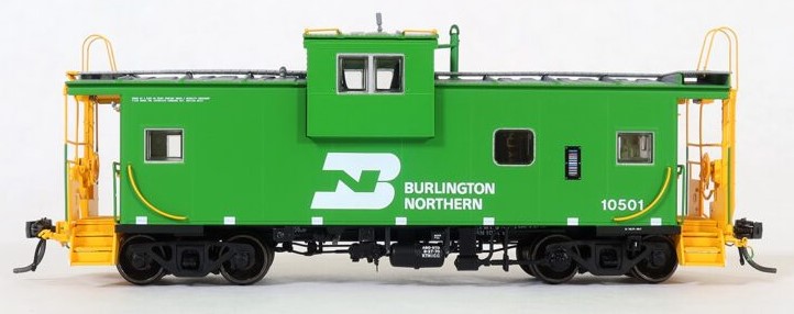 Tangent Scale Models HO 60312-07 ICC Wide Vision Cupola Caboose Burlington Northern 'Delivery 9-1970 w/ Red-Green Lights' BN #10515