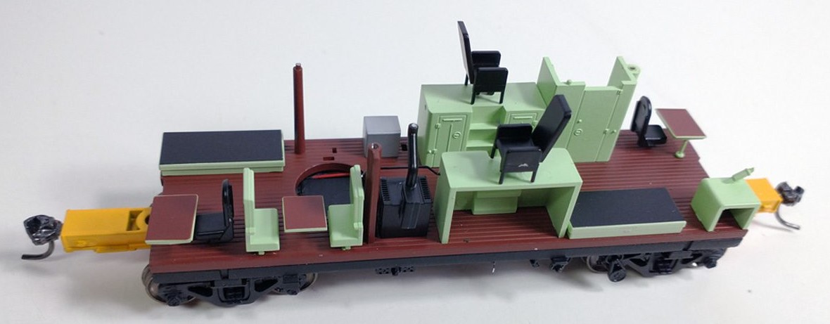 Tangent Scale Models HO 60312-07 ICC Wide Vision Cupola Caboose Burlington Northern 'Delivery 9-1970 w/ Red-Green Lights' BN #10515