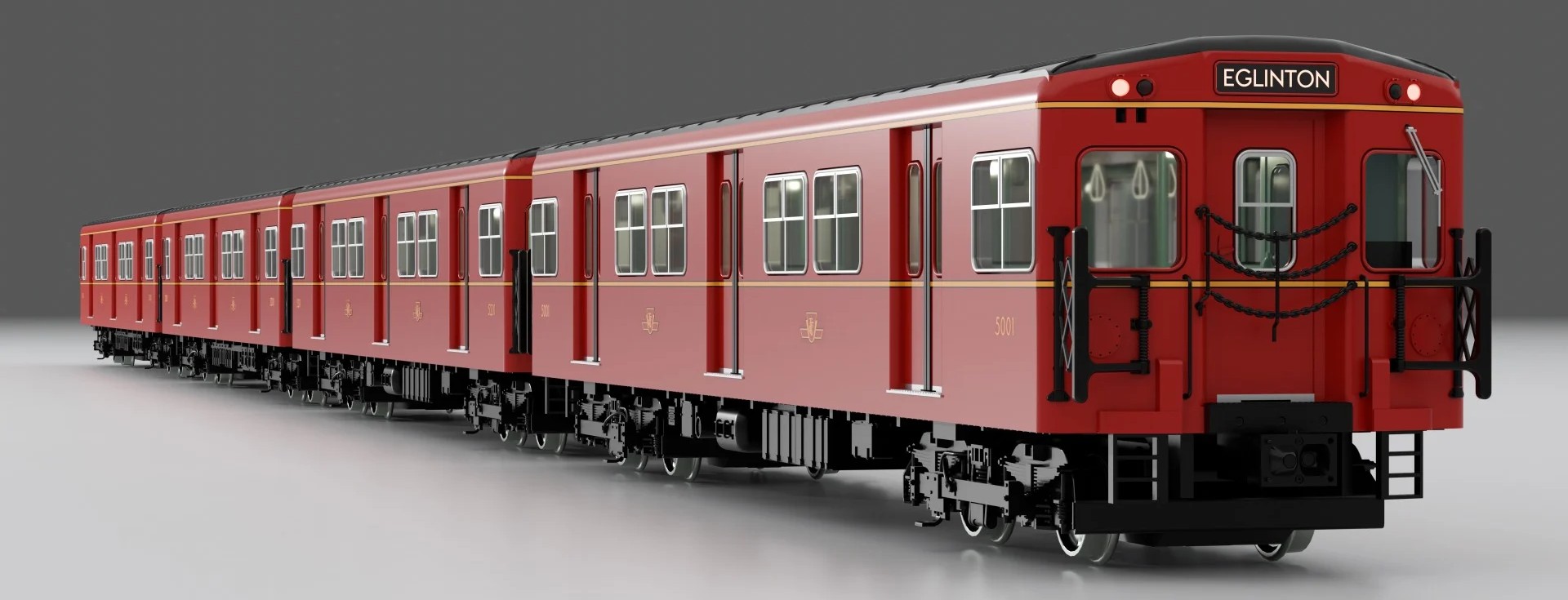 Rapido Trains Inc HO 206001 DCC Ready TTC 'G-Class' Subway 'A-BN-AN-B' Train #5016+5217+5216+5017 4-Car Set