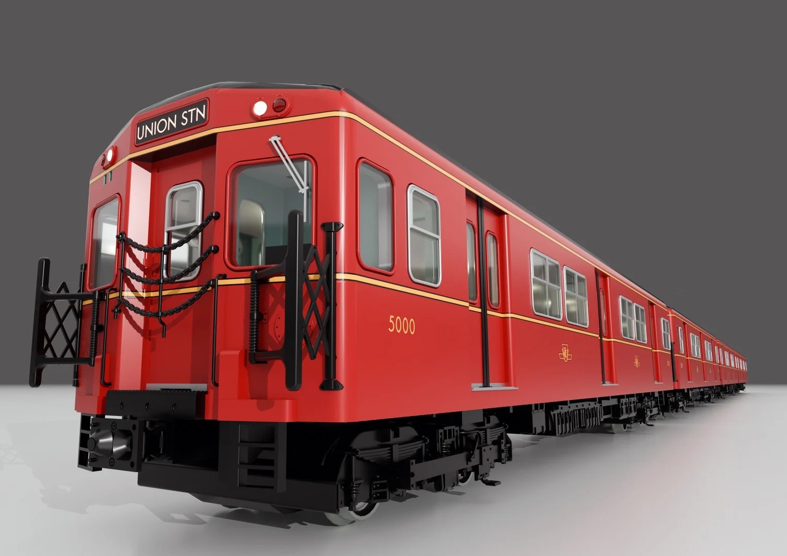 Rapido Trains Inc HO 206501 DCC/ESU LokSound V5 Equipped TTC 'G-Class' Subway 'A-BN-AN-B' Train #5016+5217+5216+5017 4-Car Set