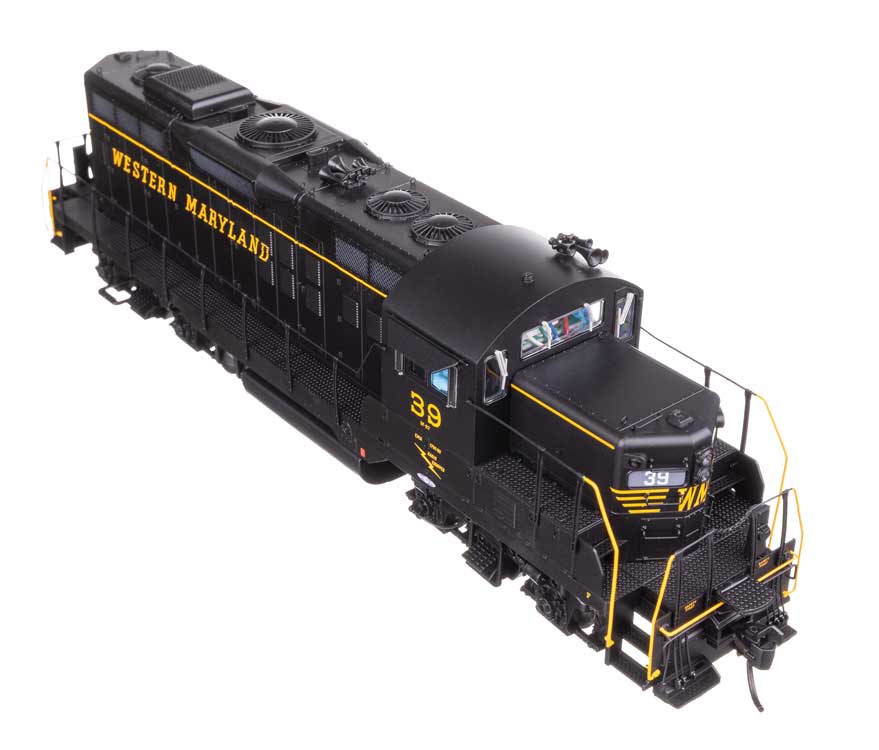 WalthersProto HO 920-42735 DCC/ESU LokSound V5 Equipped EMD GP9 Phase II Western Maryland WM #39 'Black w/ Speed Lettering'