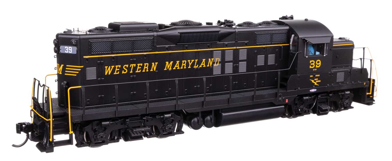 WalthersProto HO 920-42735 DCC/ESU LokSound V5 Equipped EMD GP9 Phase II Western Maryland WM #39 'Black w/ Speed Lettering'