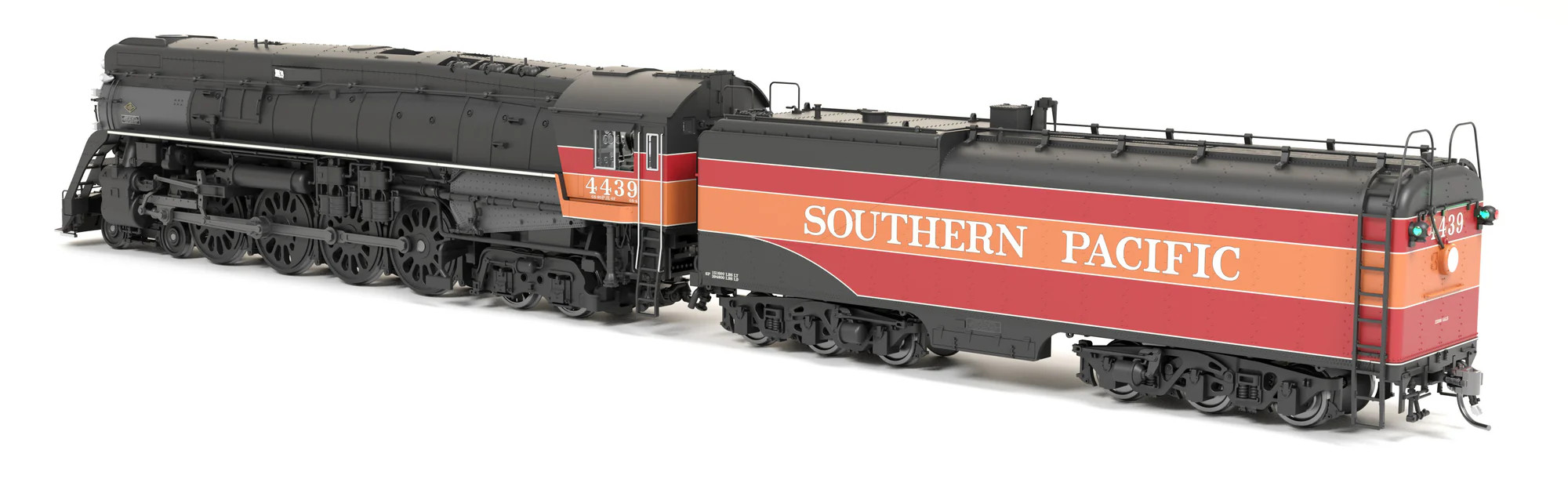 Broadway Limited Imports HO 9831 Stealth Series DCC-Ready Southern Pacific GS-4 4-8-4 #4439 Deskirted Partial Daylight w/ Trim on Pilot