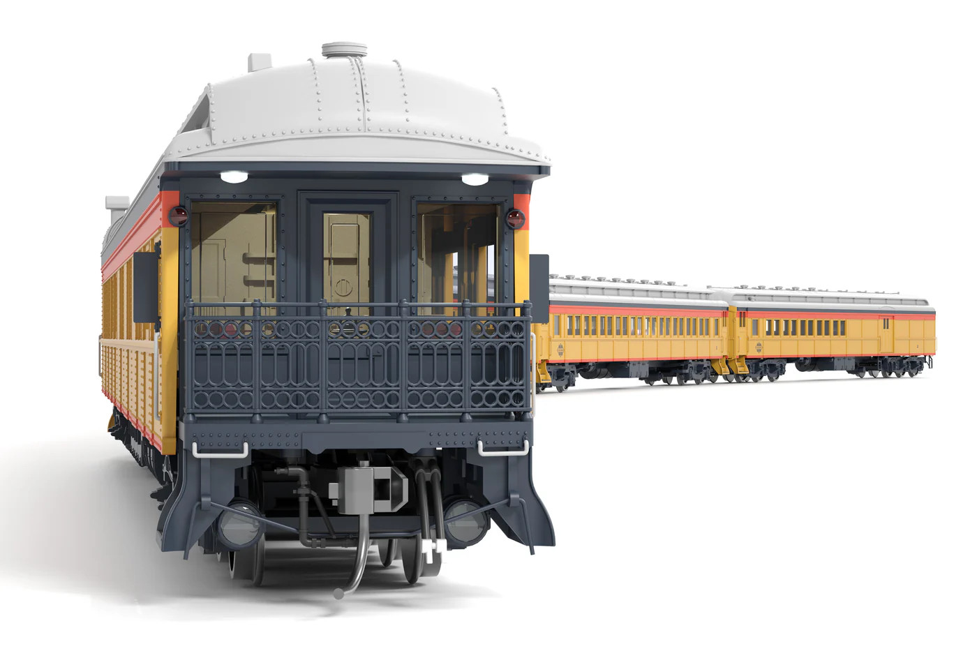 Broadway Limited Imports HO 9714 CSS Heavyweight 5-Car Passenger Set 'Chessie Steam Special' #2, 5, 6, 7, 18