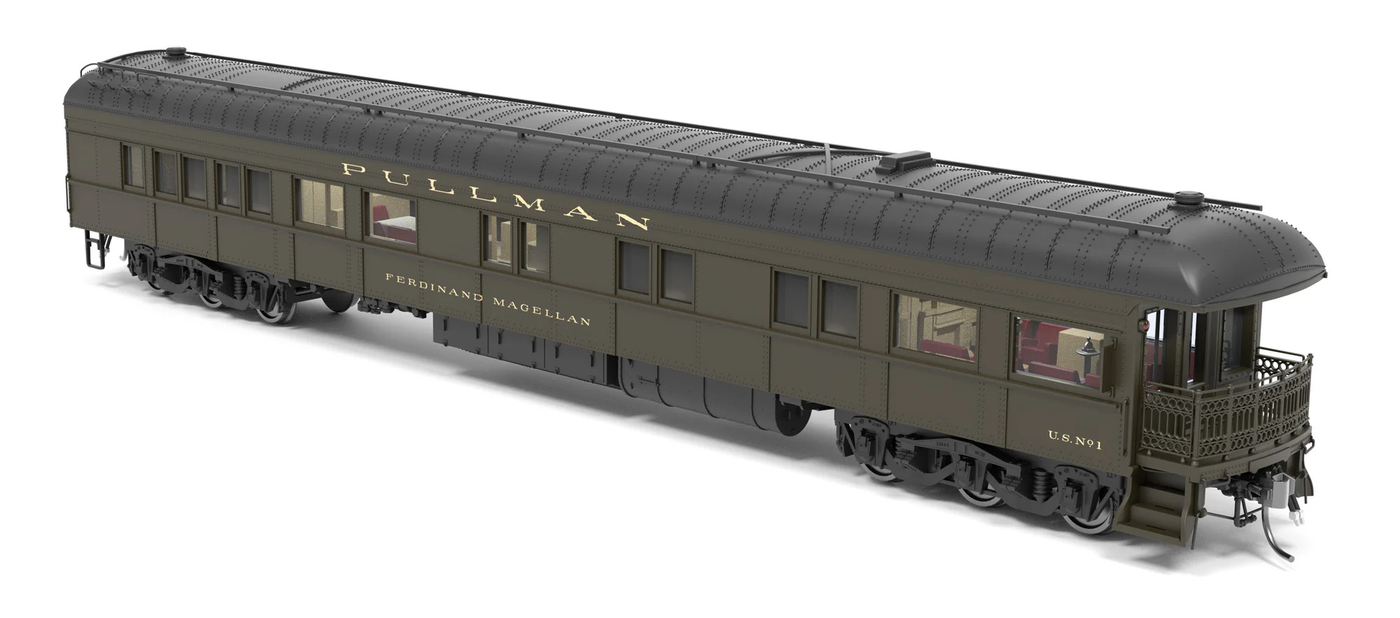 Broadway Limited Imports HO 9729 Ferdinand Magellan Business Car US #1 'Modern Appearance'
