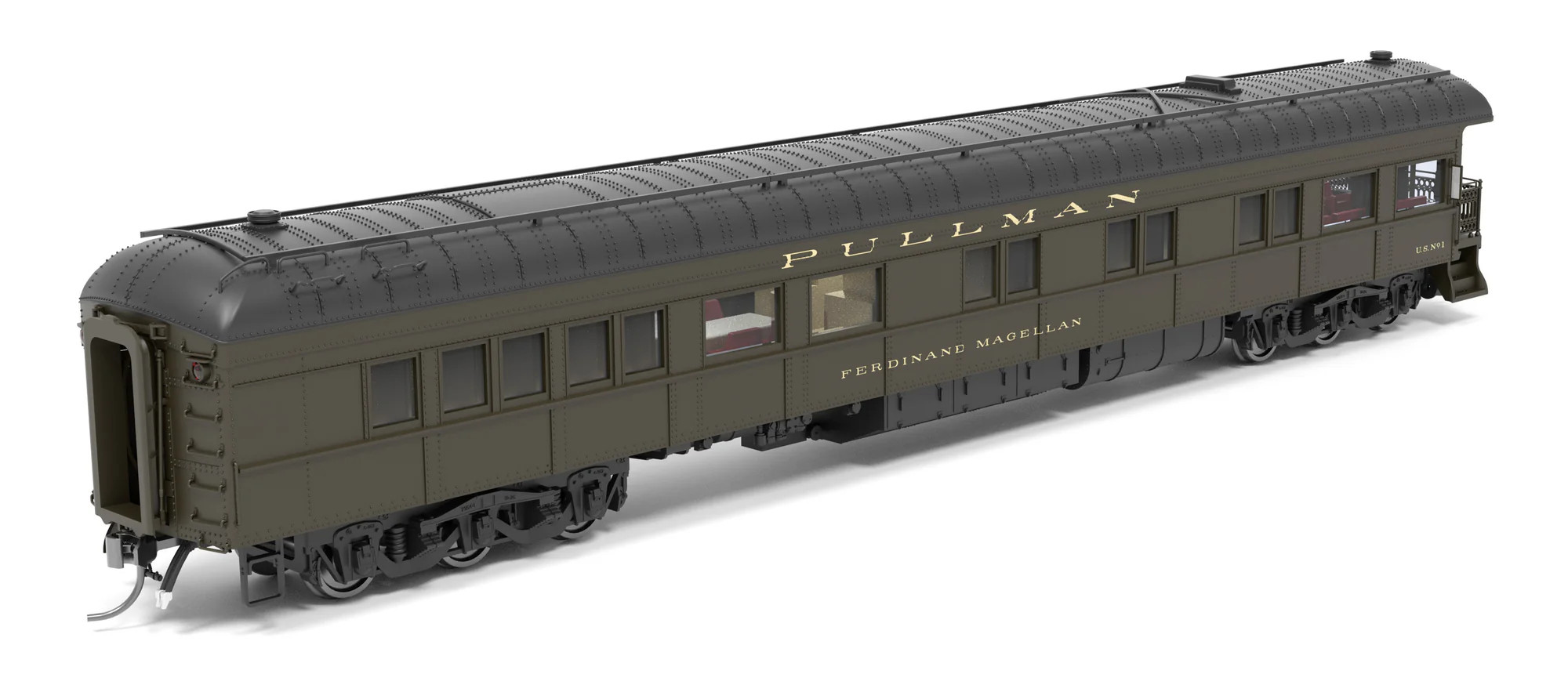 Broadway Limited Imports HO 9729 Ferdinand Magellan Business Car US #1 'Modern Appearance'